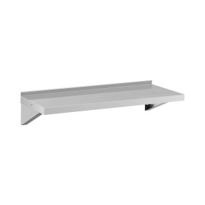 Vägghylla - rostfritt stål - 100 x 40 cm - upp till 30 kg - Royal Catering