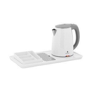 Vannkoker - Kaffe- og testasjon -1,2 L - 1800 W - hvit - Royal Catering RC-HKS02