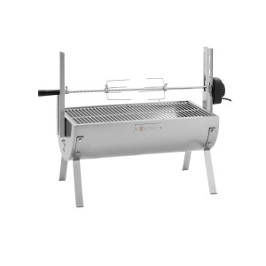 Royal Catering Griglia per maialino da latte - Con motore - 15 kg - Lunghezza dello spiedo: 82 cm - Acciaio inox RCSG-70PB