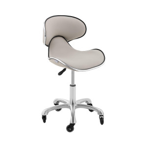 Rollhocker mit Lehne - 470 - 590 mm - 150 kg - Grau PHYSA BOCHUM GRAY