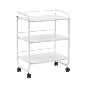 physa Rullvagn - 3 hyllor - 60 x 43 x 83 cm - Vit