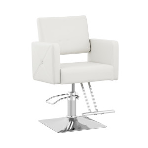 physa Poltrona da parrucchiere Carlisle con poggiapiedi - Altezza di seduta: 49 - 63 cm - 150 kg - Bianca  CARLISLE WHITE