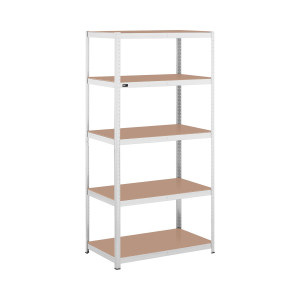 MSW Oppbevaringshylle - 100 x 60 x 200 cm - for 5 x 150 kg - grå 10061981