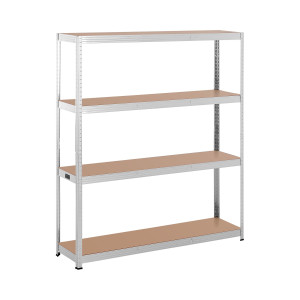 MSW Lagerhylla - 160 x 40 x 180 cm - för 4 x 150 kg - grå