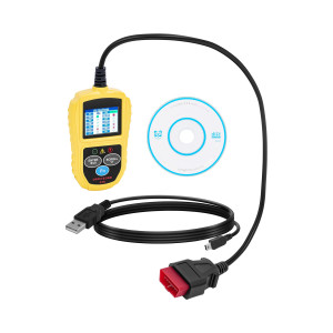 MSW OBD2 Diagnostikverktyg - 8 - 18V - LCD - Felkoder / VIN / ID / CVN / PCM / ECU / MIL etc.