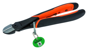Alicate corte lateral p/trab. pesado equip. c/anel segur Bahco TAH21HDG-200C