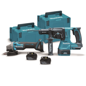 Minirebarbadora 18V + Martelo ligeiro 18V Makita DLX2125TJ1