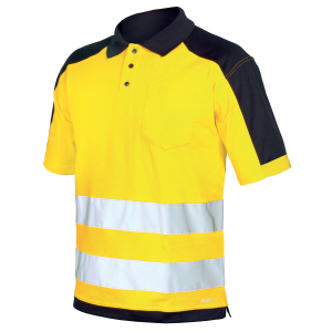 Polo Bicolor  Amarelo / Azul Industrial Starter 08190047 L