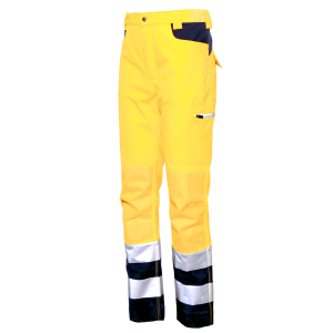 Calças Gordon de Alta Visibilidade Amarelo / Azul Industrial Starter XXXL