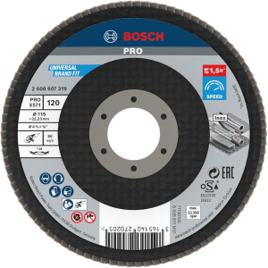 Disco de lixa em lamelas 115 mm para Metal Bosch
