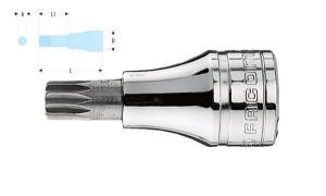 Chave de Caixa 1/2" c/ Ponta XZN M18 Facom SV.18B