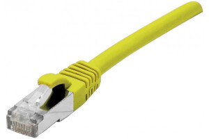 MCAD DEXLAN Cordon RJ45 categorie 6A S/FTP LSOH snagless jaune - 15 m