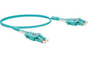 MCAD Jarretiere optique duplex UHD uniboot OM3 50/125 LC-UPC/LC-UPC aqua - 10 m