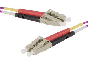 MCAD Jarretiere optique duplex HD multi OM4 50/125 LC-UPC/LC-UPC erika - 30 m