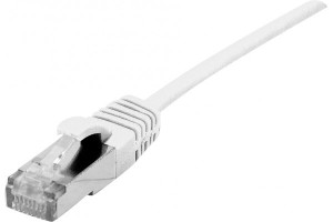 Dexlan Cordon RJ45 CAT 6A S/FTP LSOH Ultra Fin blanc - 1 m