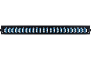 Dexlan Facade equipee 24 LC UPC SM Duplex pour tiroir optique 1U