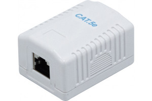 Dexlan BoÃ®tier mural 1 port RJ45 CAT 5e STP