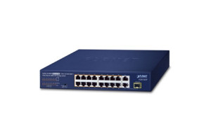 PLANET FGSD-1821P SWITCH 16 PORTS 10/100 PoE 185W  2xG/1SFP