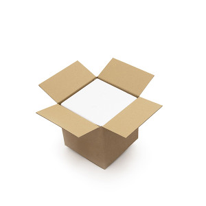 6 Single Wall Cardboard Boxes - 310 x 305 x 315 mm (12.25 x 12 x 12.5 inches) - Kite Packaging