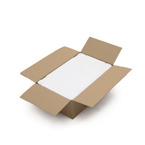 80 Polystyrene Shipping Boxes 12L - Inner & Outer Boxes - 464 x 264 x 100 mm Internal - 20 mm Thick Walls - Kite Packaging