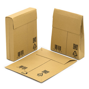 25 Expandable Cardboard Capacity Envelopes - 350 x 300 x 75 mm - Gusseted Mailer - Kite Packaging