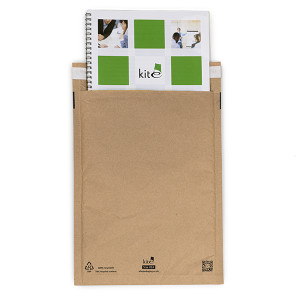 100 Eco Padded Envelopes - 240 mm x 335 mm (C4) - Protective Honeycomb Lining - Kite Packaging