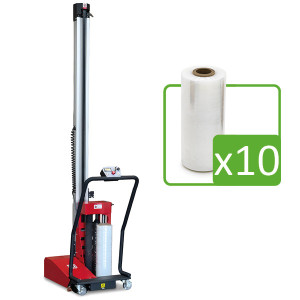 Stretch Safe Pro Machine Bundle - With Stretch Safe Machine and 10 rolls of wrap - Kite Packaging