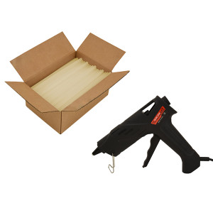 Glue Gun & Glue Stick Bundle - General Purpose Glue Gun and 15kg Fast Setting Hotmelt Glue - Kite Packaging