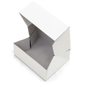 24 x White Wax Lined Boxes - 370x295x145mm