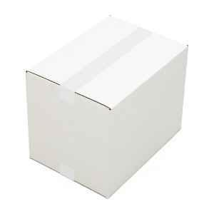 Single Wall Cardboard Boxes (White) - Multiple Sizes Available - 25 Units per Pack - 366x266x279 mm - Kite Packaging