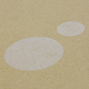 Clear Circle Labels On A Roll - 25mm diameter - 1000 labels per roll