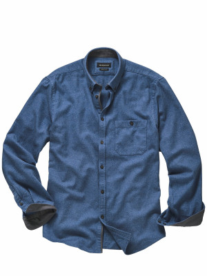 Mey & Edlich Antreibendes Flanellhemd Blau XXL