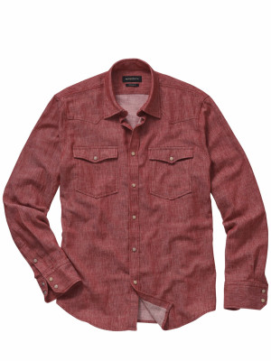 Mey & Edlich Staubfreies Westernshirt Rot 42