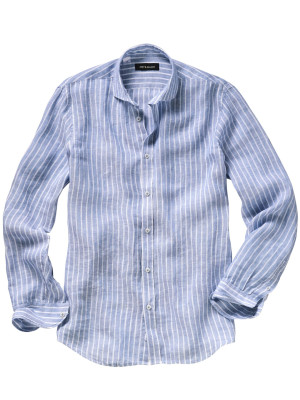 Mey & Edlich Mittelmeerhemd Blau 41