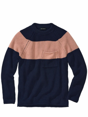 Mey & Edlich Pullover Contrasto Blau 46