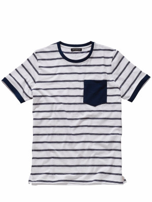 Mey & Edlich Breton-T-Shirt Blau M