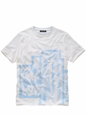 Mey & Edlich Kunstwerk-Shirt Blau XXL