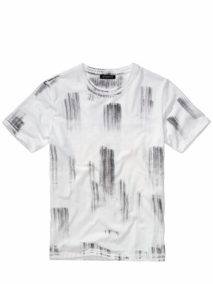 Mey & Edlich Pinselstrich-Shirt Weiß XL