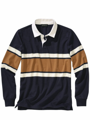 Mey & Edlich Varsity-Longsleeve Blau XL