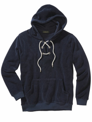 Mey & Edlich Schnür-Hoodie Blau S
