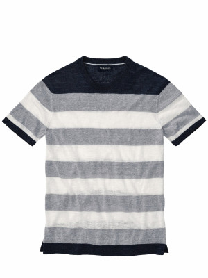 Mey & Edlich Gezeiten-Strickshirt Blau 52