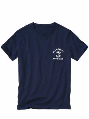 Mey & Edlich T-Shirt Palm Court Tennis Club Blau 3XL