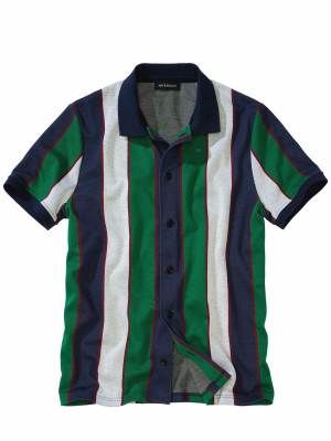 Mey & Edlich Aufrecht-Polo Blau S
