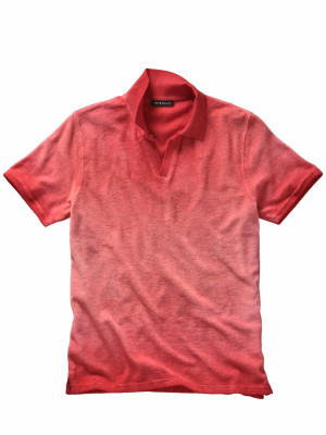 Mey & Edlich Frottee-Vintage-Polo Rot XXL