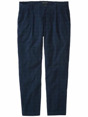 Mey & Edlich Checker-Chino Blau 58
