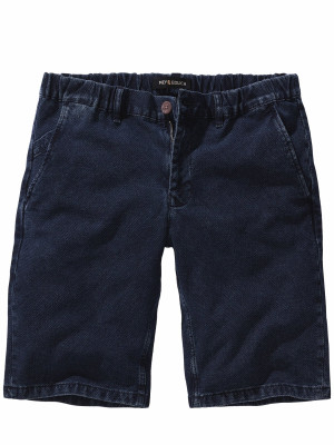 Mey & Edlich Denim-Dobby-Shorts Blau 54
