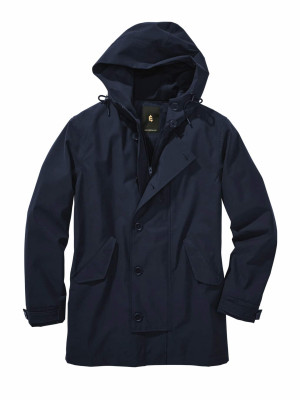 Mey & Edlich Doppelschlag-Regenjacke Blau 52