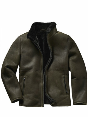 Mey & Edlich Lammfelljacke Kalamon Grün 52