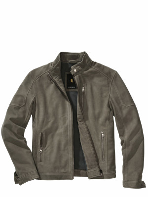 Mey & Edlich Velvet-Racer-Lederjacke Grün 54
