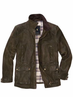 Mey & Edlich Nubuk-Jacket Waxington Grün 54